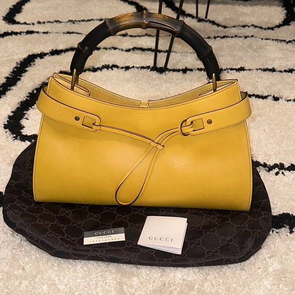 Stunning, never used Vintage Gucci Bag Bamboo - Picture 4 of 17